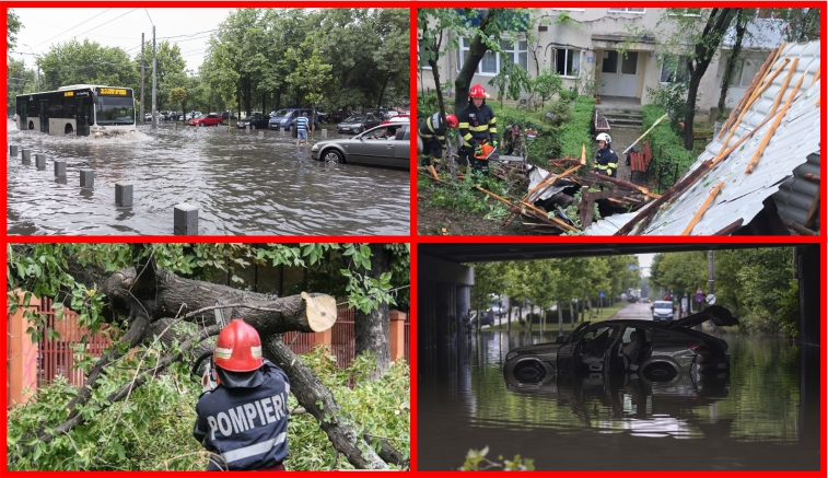 ULTIMA ORĂ! Pompierii argeșeni INTERVIN în BUCUREȘTI! MOBILIZARE de forțe după vremea extremă!