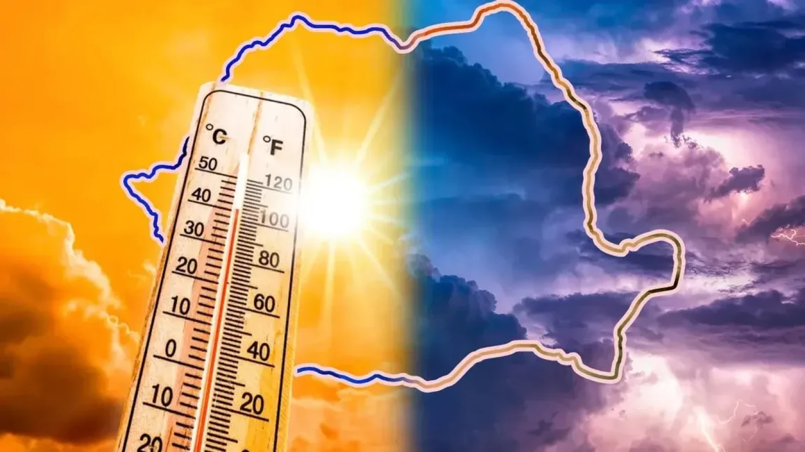 ALERTĂ! România, lovită de un nou episod meteo extrem. Caniculă, vijelii și rafale de peste 80 km/h, în aceeași zi!