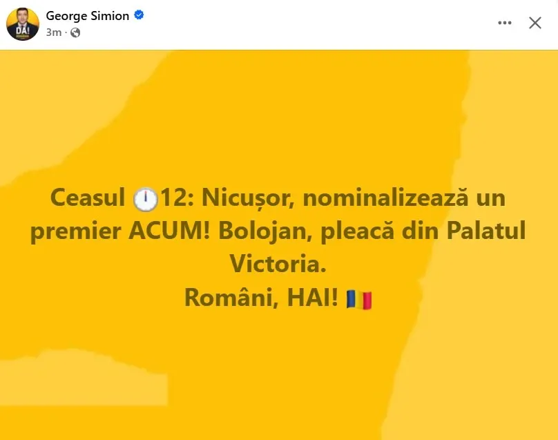 CUTREMUR pe scena politică! George Simion îi dă ULTIMATUM lui Nicușor Dan: „Nominalizează un premier ACUM!” SUSPENDAREA președintelui pare IMINENTĂ! 1 george simion aur nicusor dan VJNOAI