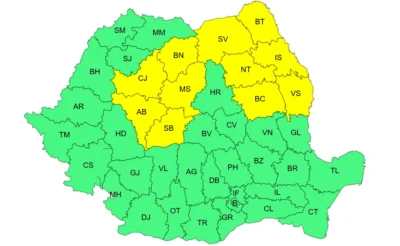 ALERTĂ ANM de ultimă oră! Vine URGIA peste România: Cod Portocaliu de VIJELII și VÂNT de peste 100 km/h! JUDEȚELE vizate! 2 h1
