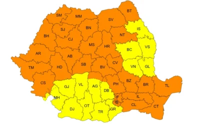 ALERTĂ ANM de ultimă oră! Vine URGIA peste România: Cod Portocaliu de VIJELII și VÂNT de peste 100 km/h! JUDEȚELE vizate! 1 hhhhhhhh567