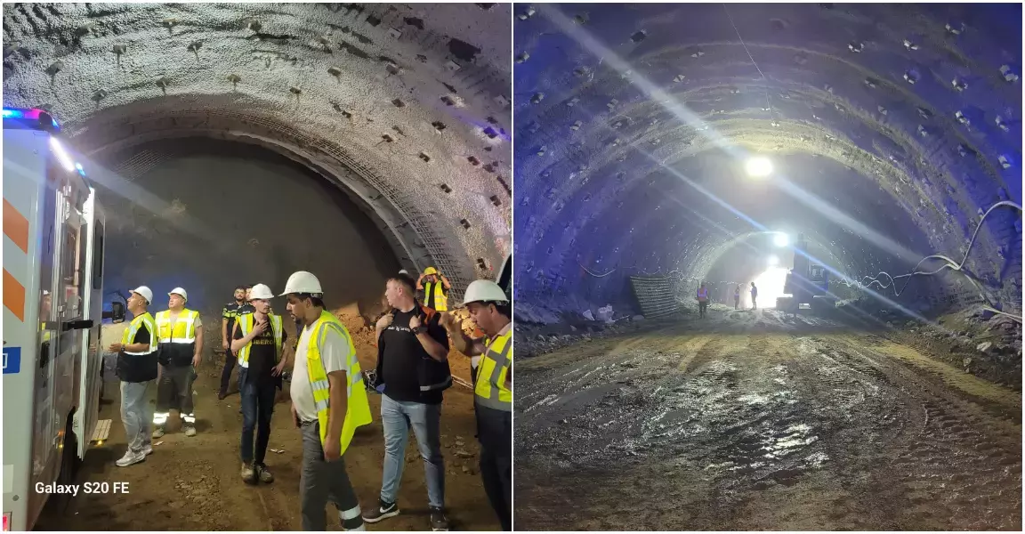 ACUM! Doi MUNCITORI striviți de un mal de pământ pe șantierul A1 Pitești – Sibiu! Intervenție de urgență!