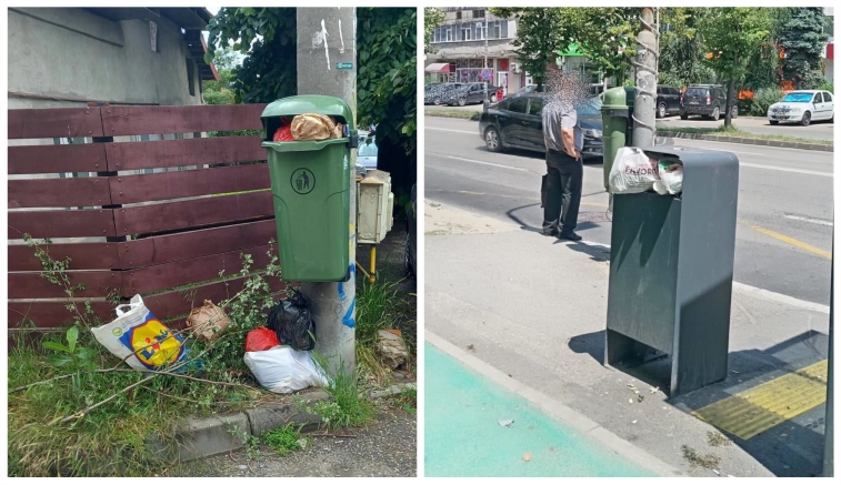 Salubritate 2000: NU depozitați deșeurile  menajere, generate în casă, în/lângă coșurile stradale!