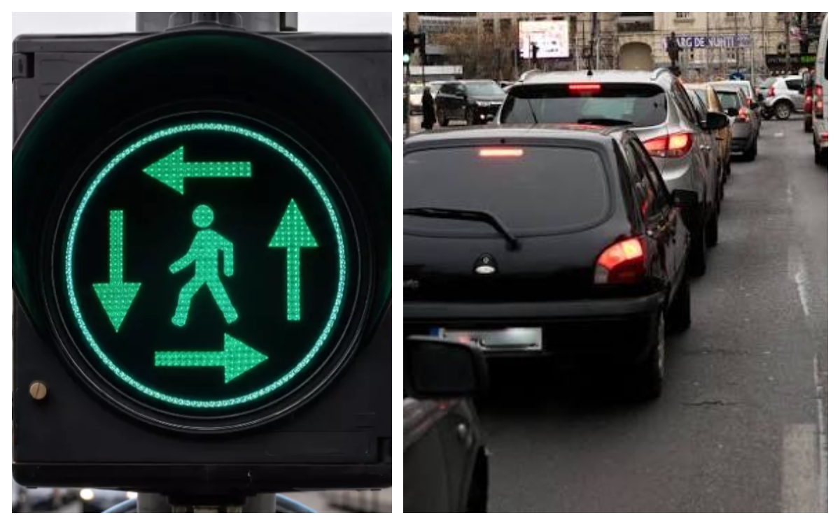 Te-ai întrebat ce înseamnă pietonul înconjurat de săgeți verzi de la semafor? Puțini șoferi știu această regulă