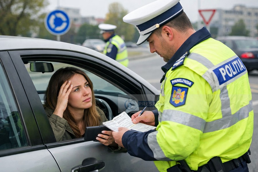 ARGEȘ: INCREDIBIL cum a fost prinsă o șoferiță de 20 ani de polițiști! A „împușcat” trei infracțiuni dintr-o singură lovitură!