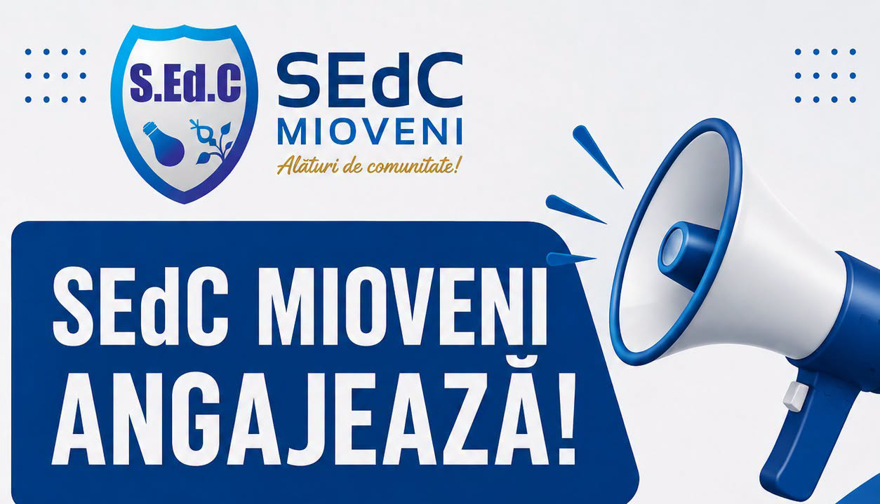 SEdC MIOVENI ANGAJEAZĂ! Află ce POSTURI au fost scoase la concurs și ce condiții trebuie să îndeplinești!