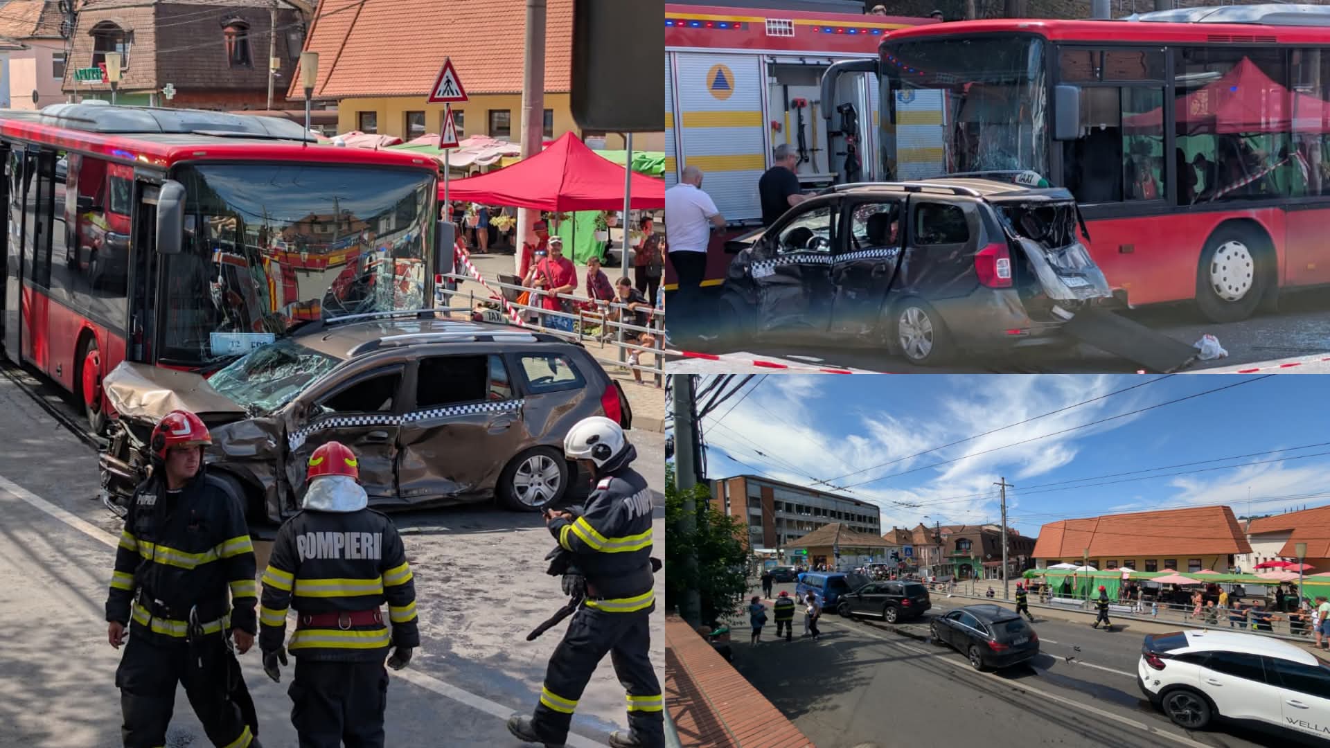 DEZASTRU rutier PROVOCAT de un șofer BEAT. 12 mașini, făcute PRAF de un AUTOBUZ scăpat de sub CONTROL