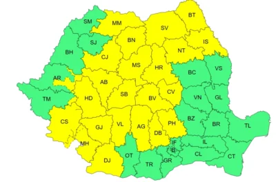 România, LOVITĂ de VREME EXTREMĂ! FURTUNI violente, VIJELII și GRINDINĂ în mai multe regiuni! HARTA județelor vizate! 1 HHHHHHHHHHHHHHHH