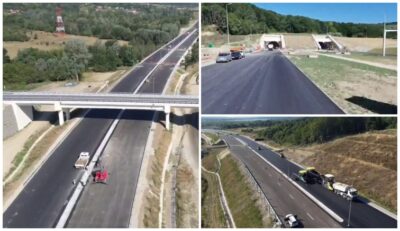 Ultimii metri de asfalt pe AUTOSTRADA SIBIU–PITEȘTI! Secțiunea Tigveni – Curtea de Argeș se apropie de INAUGURARE!