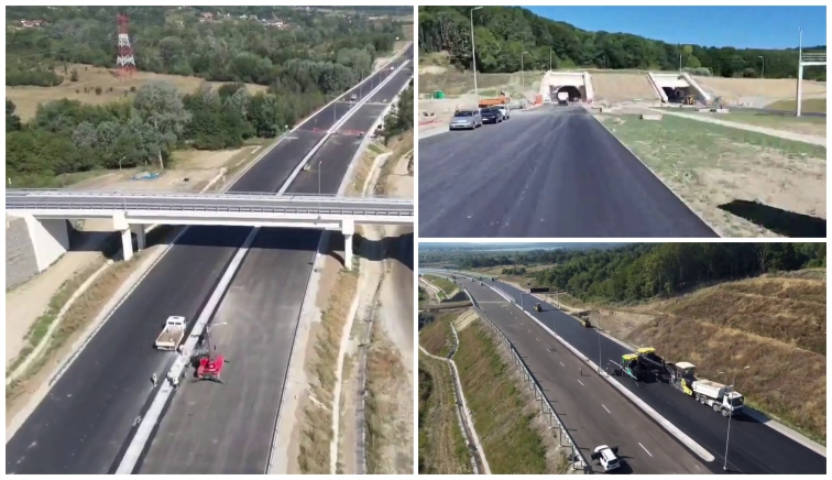 Ultimii metri de asfalt pe AUTOSTRADA SIBIU–PITEȘTI! Secțiunea Tigveni – Curtea de Argeș se apropie de INAUGURARE!