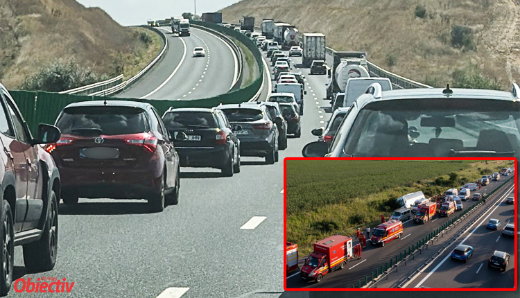 ACUM! CARAMBOL cu CINCI mașini pe AUTOSTRADĂ! Patru persoane RĂNITE! TRAFIC BLOCAT de mai bine de o oră! 
