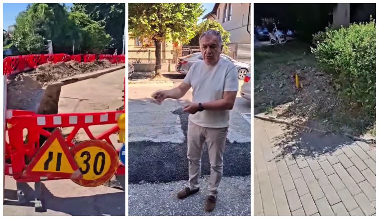 „Au nenorocit tot orașul. Parcă e pus asfaltul cu roaba și bătut cu dosul lopeții!” Primarul Gentea desfințează constructorul angajat de DISTRIGAZ!