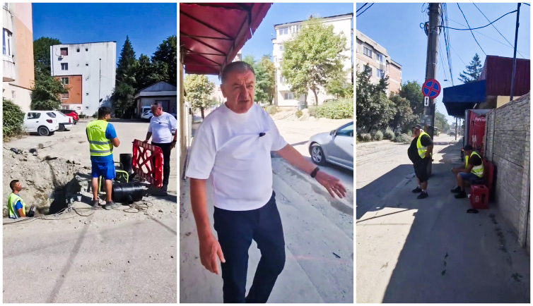 Revoltă pe șantierul străzii Gheorghe Doja! Primarul Gentea: „Eu nu știu cum mai rezistă oamenii ăștia pe aici! Abia aștept să scap de firma asta!”