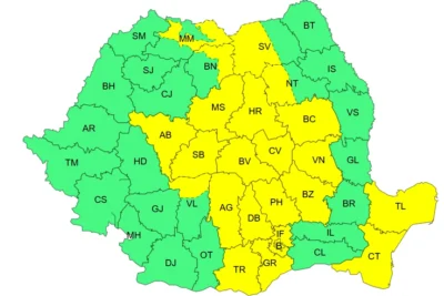 ALERTĂ! Va fi JALE! România LOVITĂ de FURTUNI, VIJELII, PLOI TORENȚIALE și GRINDINĂ! Județele vizate! 1 h1
