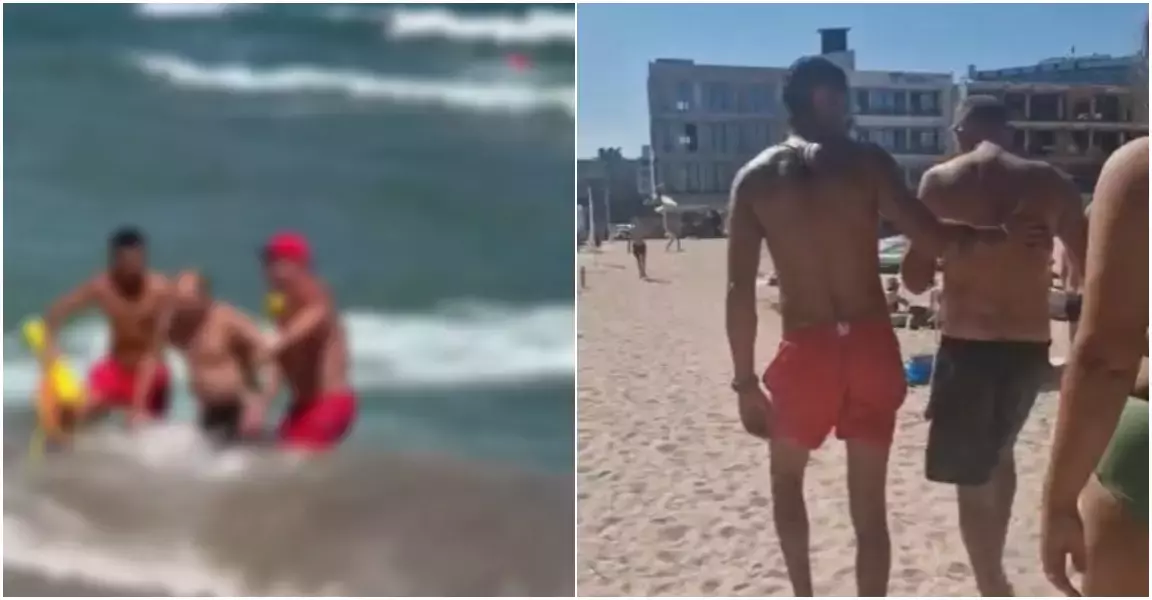 Inconștiență? Salvat de două ori de la înec, în aceeași zi. Un turist a ignorat steagul roșu și avertismentele salvamarilor!