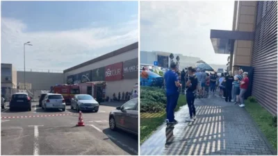 ALERTĂ! INCENDIU în mall! Sute de oameni au fugit din calea flăcărilor!
