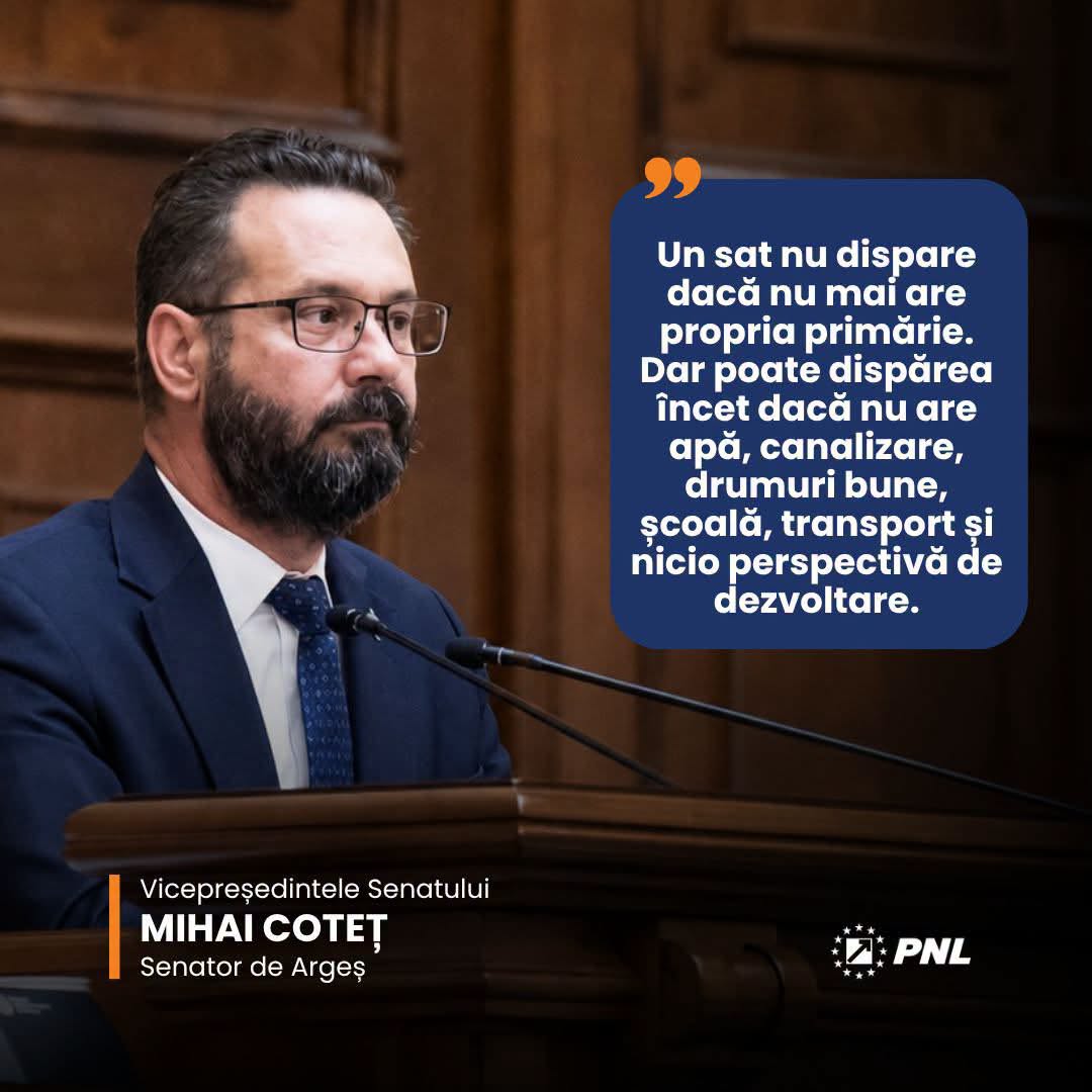 Senatorul Mihai Coteț cere reformă administrativă în România: „După aproape 60 de ani, România nu mai are nicio scuză”