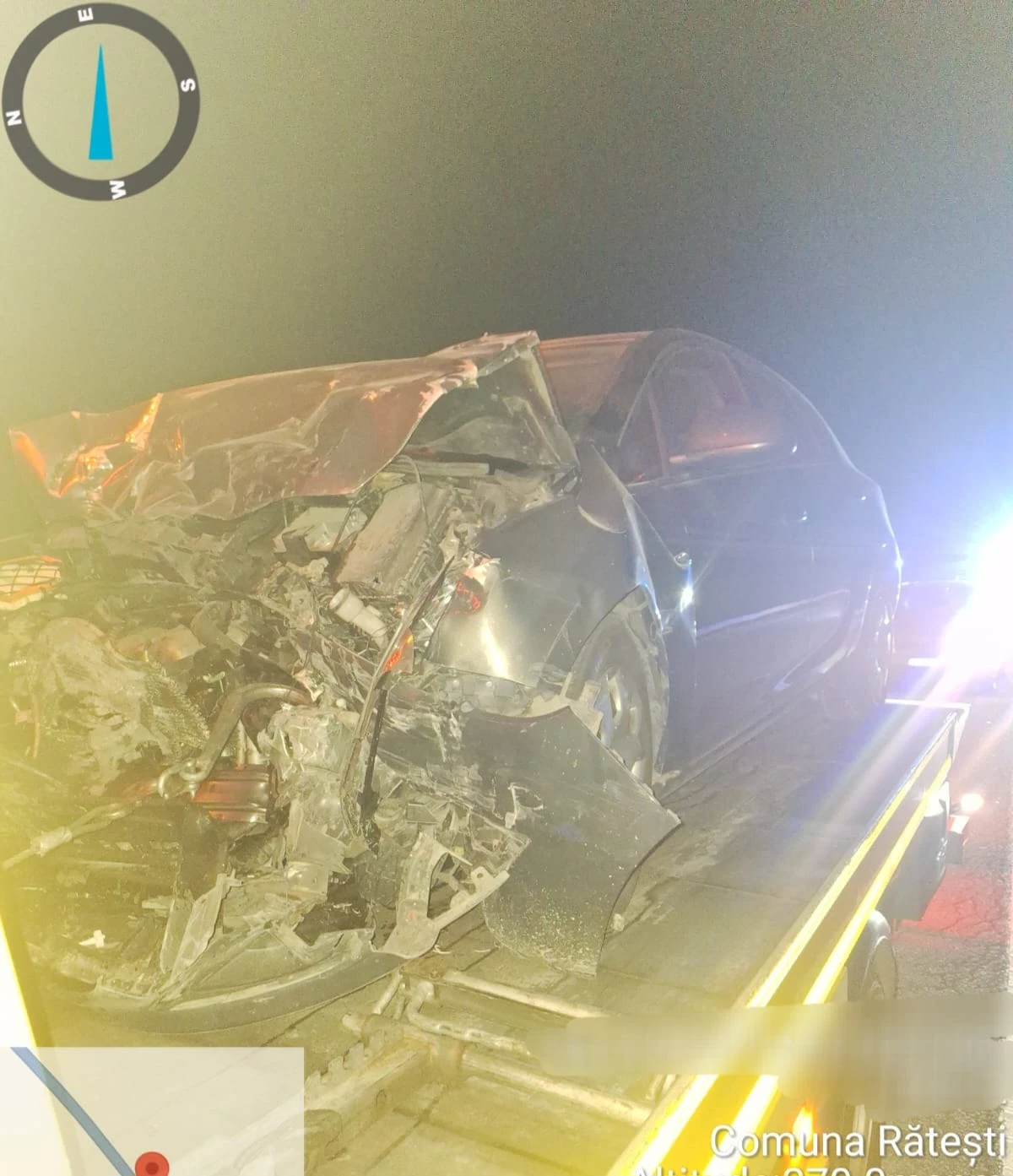 ARGEȘ. ACCIDENT GRAV pe A1, la Rătești! Două persoane RĂNITE!
