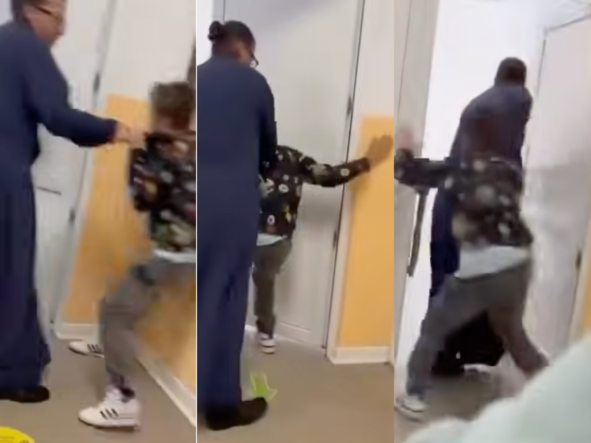 Scene incredibile la o școală! Ce i-a făcut un profesor în sutană unui elev. Totul a fost filmat