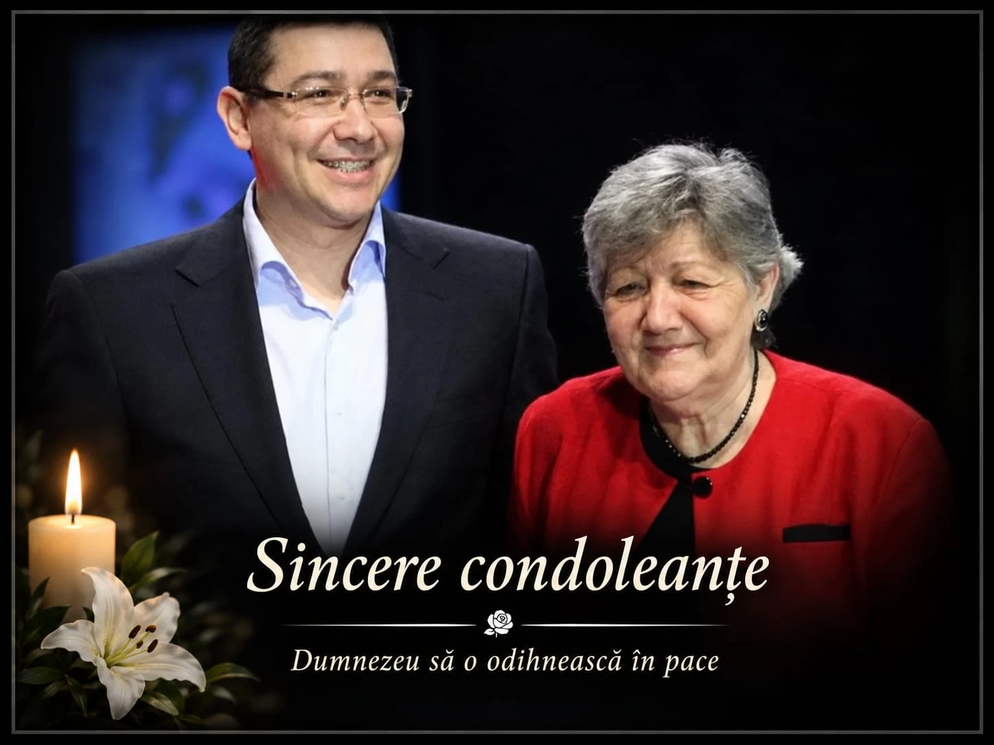Lovitură cumplită pentru Victor Ponta!!! Primul mesaj al fostului premier după moartea mamei sale