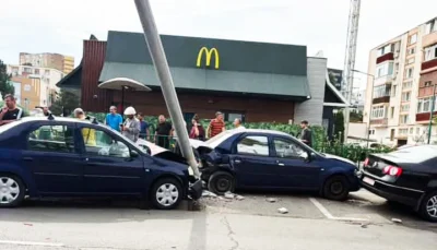 EXCLUSIV! Cum s-a petrecut accidentul de la MC DONALDS GARĂ? Un bărbat de 65 ani a făcut prăpăd!