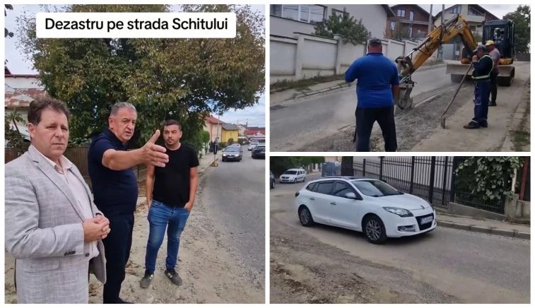 „Aveți aviz, de nu știu când, nu faceți NIMIC! Ne-ați NENOROCIT cu strada asta!” Primarul GENTEA revoltat pe șantierul srăzii SCHITULUI!