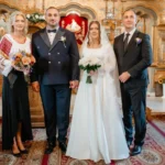 NUNTĂ cu oameni cunoscuți din PNL Argeș! George Bârsan și Maria Emilia și-au unit DESTINELE! Cununia religioasă, oficiată de 18 preoți, în BISERICA în care s-au întâlnit prima dată!
