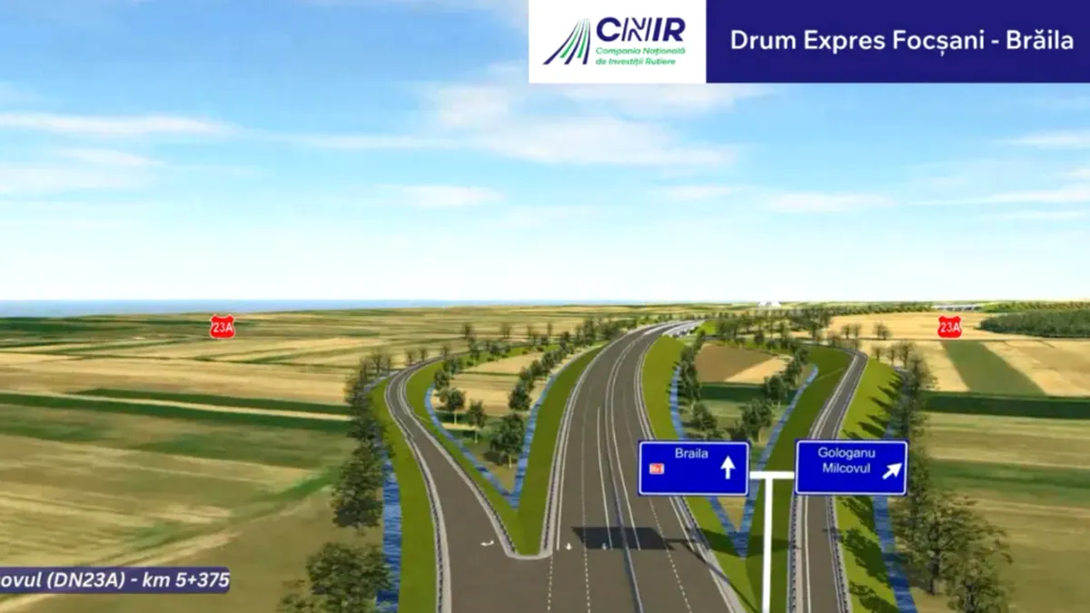 Premieră pe șoselele din România: Drumul Expres Focșani–Brăila va avea benzi de urgență ca pe autostrăzi!