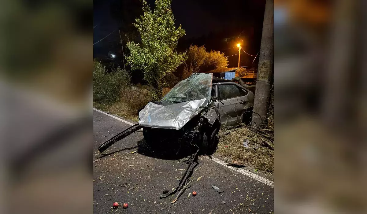 TRAGEDIE! Doi tineri de 19 și 20 ani au murit pe loc! Impact violent cu un stâlp!