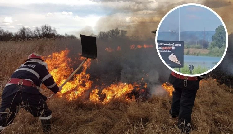ACUM! INCENDIU VIOLENT lângă PITEȘTI! Pompierii – intervenție de urgență!