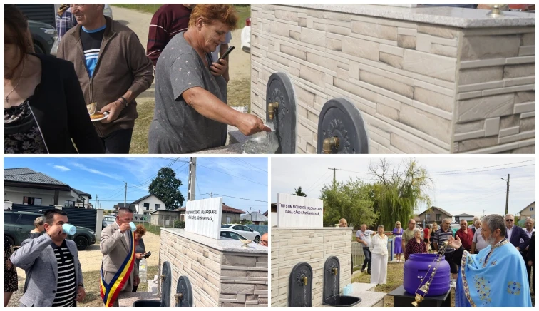 Un nou izvor de apă, sfințit la Bradu. Este al cincilea amenajat în comună!