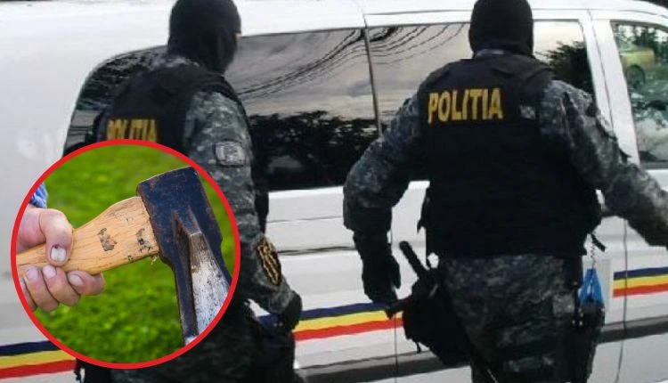 ȘOCANT! PERICOL în CENTRUL PITEȘTIULUI! BĂRBAT AGRESIV cu un TOPOR în mână! Poliția – în alertă!