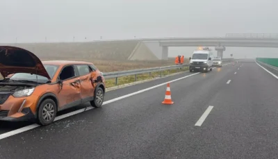 ACUM. ACCIDENT GRAV pe Drumul Expres DEx12, în Argeș! Mașină SPULBERATĂ de camion, TRAFIC BLOCAT! 