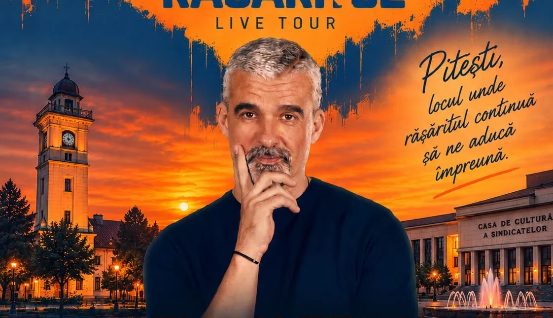 MEGA EVENIMENT la Pitești! Aurelian Temișan vine cu un spectacol de excepție: „N-am pierdut răsăritul!”
