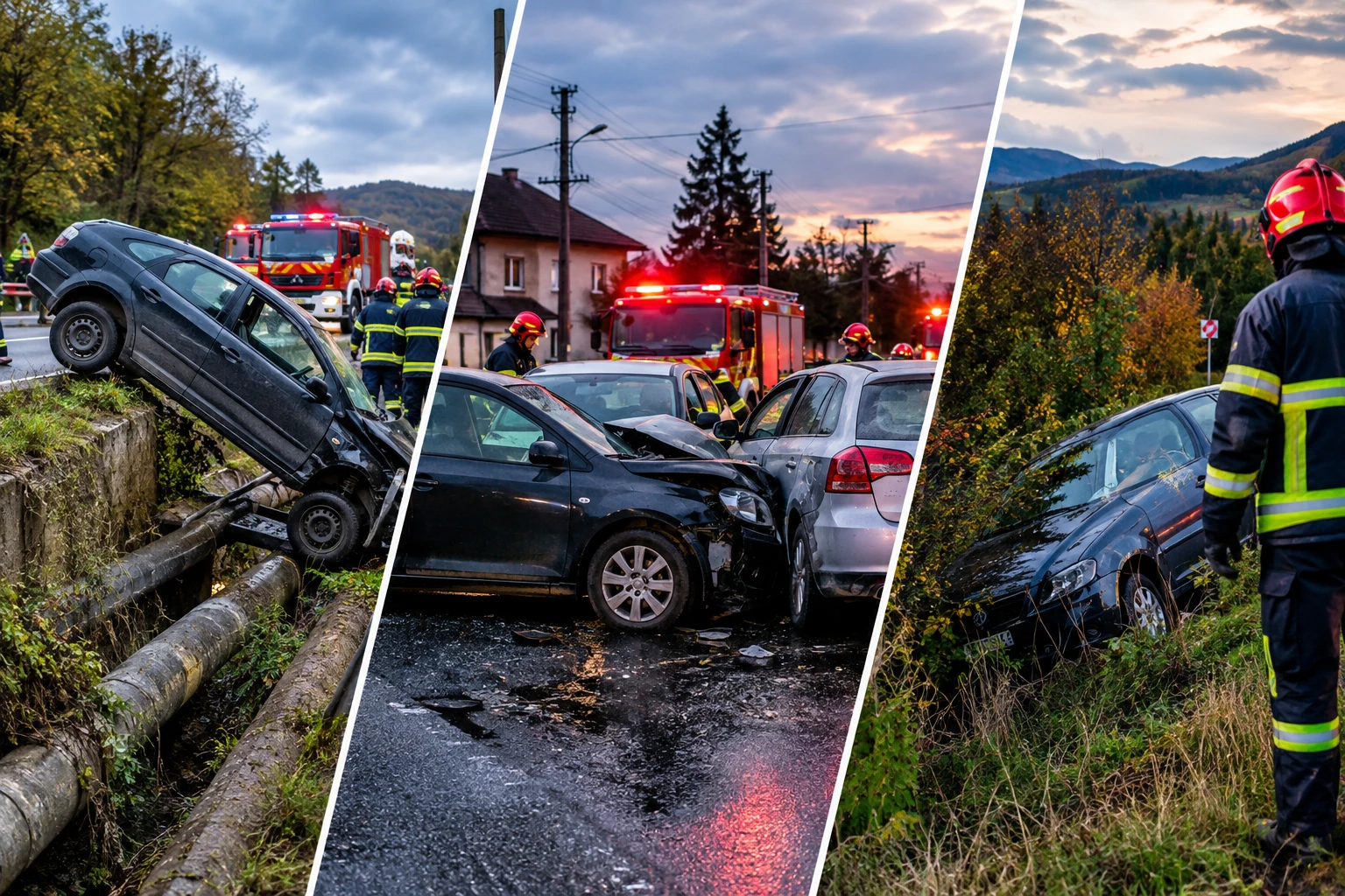 ZI NEAGRĂ pe DRUMURILE din ARGEȘ! MAȘINI DISTRUSE! POMPIERII au intervenit de urgență!