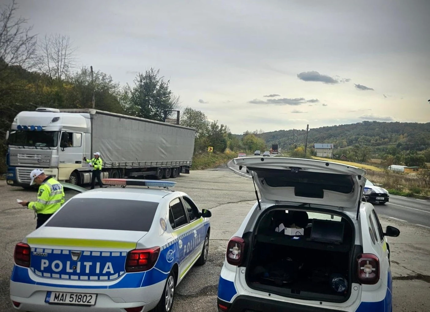 Alertă! Polițiști din Argeș și alte 7 județe – razie masiva pe DN7! Sute de șoferi opriți!