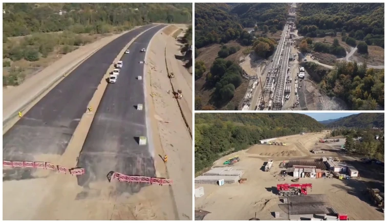 BREAKING! Peste 1200 de ANGAJAȚI și UTILAJE pe lotul TIGVENI – CORNETU al A1 Pitești – Sibiu! Este incredibil cât de repede AVANSEAZĂ lucrările!