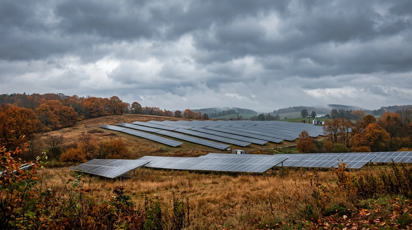 Norii de toamnă nu sting lumina verde: Câtă electricitate mai produc panourile fotovoltaice în zilele mohorâte?