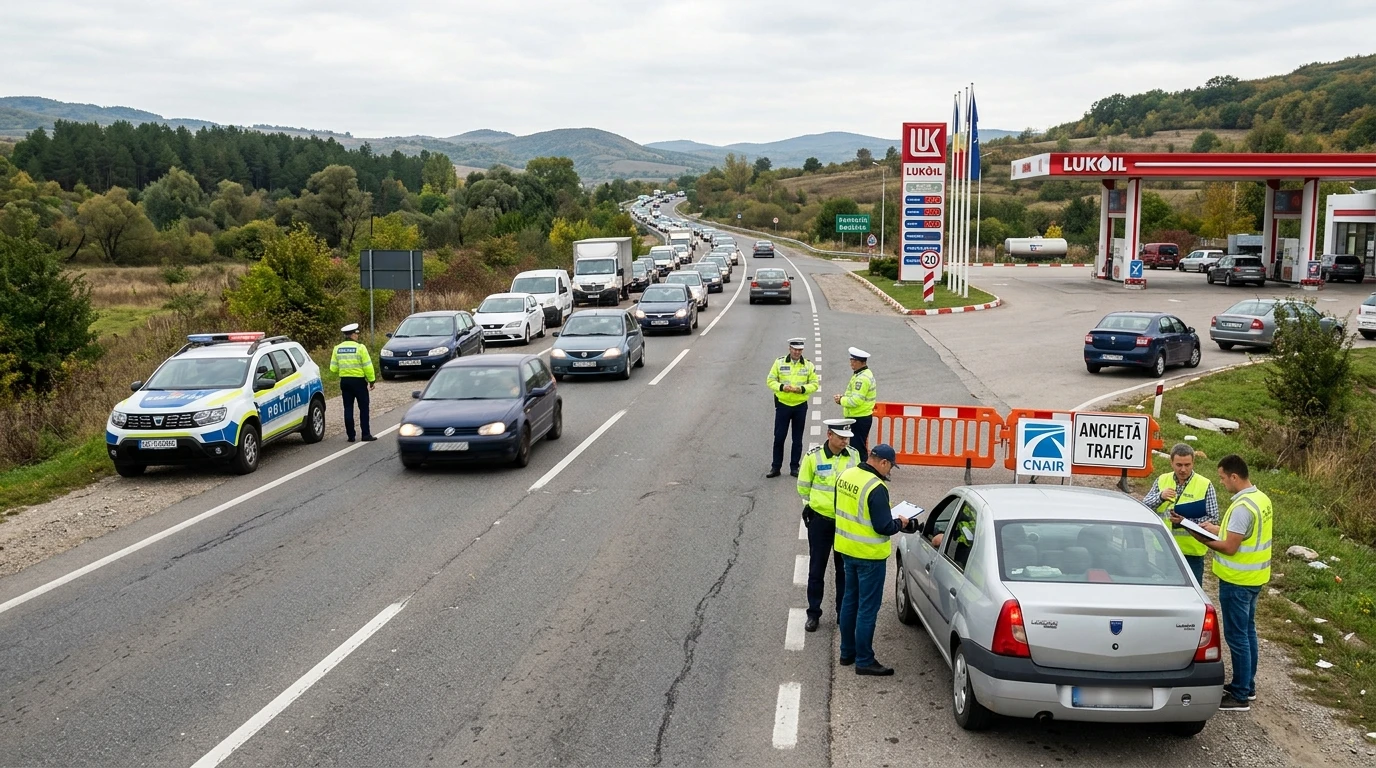 ACUM! ȘOFERI trași pe dreapta pe un DRUM INTENS CIRCULAT din ARGEȘ! ANCHETĂ de amploare!