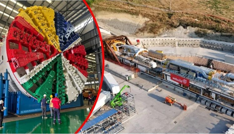 PREMIERĂ! „CÂRTIȚA” de 180 de tone intră în ACȚIUNE pe LOTUL TIGVENI – CORNETU al A1! Când încep lucrările la TUNELUL POIANA?