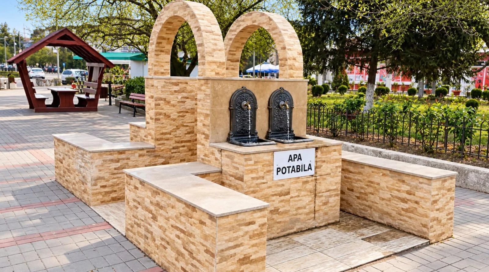 SEdC Mioveni, anunț important pentru locuitori! Fântâna publică din zona Parcului Tineretului se închide temporar!