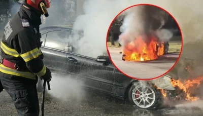ALERTĂ! DOUĂ MAȘINI în FLĂCĂRI în CURTEA DE ARGEȘ! INCENDII DEVASTATOARE!