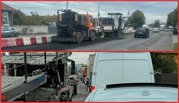 ACUM! TRAFIC INFERNAL pe drumul PITEȘTI – MIOVENI! Se lucrează!